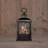 Deco Verlichting Binnen|ohgreen Led lantaarn kerstman glitterwater