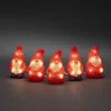 Deco Verlichting Buiten|ohgreen Led lichtsnoer met 5 rode acryl kerstmannen