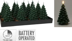 Deco Verlichting Binnen|ohgreen Ledkaars kerstboom