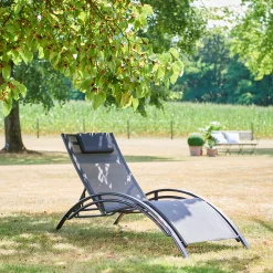Tuinmeubelen|ohgreen Ligbed Firenze zwart/zwart