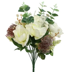 Herfst|Kunstbloemstukken|ohgreen Magnolia distel boeket