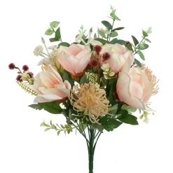 Herfst|Kunstbloemstukken|ohgreen Magnolia distel boeket