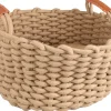 Slaapplaats|ohgreen Mand enya rond + kussen beige dia.34x18cm