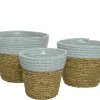 Potten En Vazen|ohgreen Mand zeegras groen 14cm