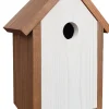 Voederhuisjes En Aanverwanten|ohgreen Mezenkast 19,5x13x27 dubbel dak wit