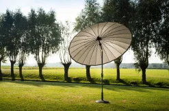 Parasol|ohgreen Mid pole Verona d250cm zwart-oranje