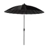 Parasol|ohgreen Mid pole Verona d250cm zwart-zwart