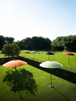 Parasol|ohgreen Mid pole Verona d250cm zwart-zwart