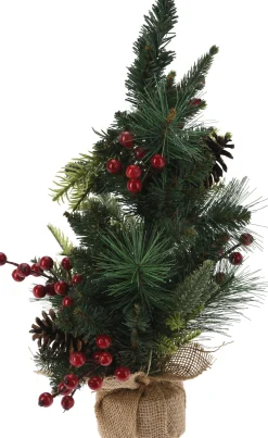 Kerstbomen|ohgreen Mini kunstkerstboompje met jute basis