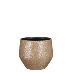 Potten En Vazen|ohgreen Morris pot rond taupe - h17xd19cm