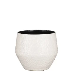 Potten En Vazen|ohgreen Morris pot rond wit - h21xd24cm