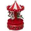 Thema Classic|Kerstdecoratie|ohgreen Muzikale carrousel met kerstman en sneeuwpop