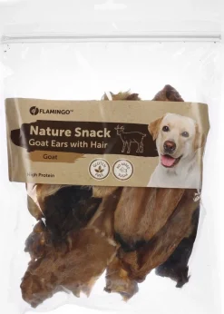 Hond Voeding|ohgreen Nature snack geitenoren met haar 200gr