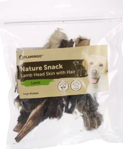 Hond Voeding|ohgreen Nature snack schaapshoofdhuid met haar 200gr