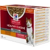 Kat Voeding|ohgreen Natvoer voor katten hill's science plan healthy cuisine sterilised cat adult stoofpotje met kip en toegevoegde groenten, met zalm en toegevoegde groenten multipack 12x80g