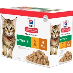 Kat Voeding|ohgreen Natvoer voor katten science plan kitten kip en kalkoen 85g multipack