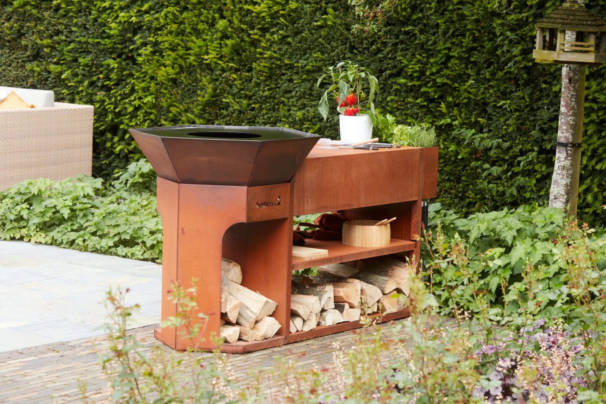 Bbq|ohgreen Nestor Island corten staal