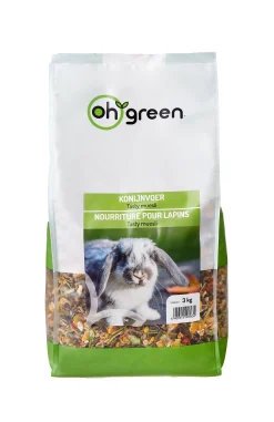 Knaagdieren Voeding|ohgreen Oh'green konijn muesli 3kg