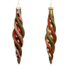 Thema Classic|Kerstornamenten|ohgreen Ornament glas glanzend spiraalvormig
