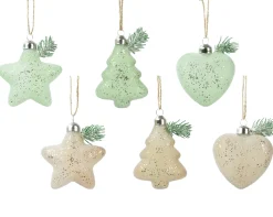 Thema Cosy|Kerstornamenten|ohgreen Ornament glas met tak en glitters