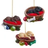 Kerstornamenten|ohgreen Ornament hond in mand