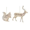 Kerstornamenten|ohgreen Ornament set hert en eekhoorn