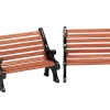Lemax Kerstdorpen|ohgreen Park bench, set of 2