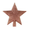 Kerstornamenten|ohgreen Piek ster glitter oudroze
