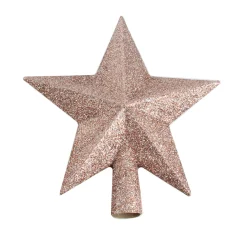 Kerstornamenten|ohgreen Piek ster glitter vanille
