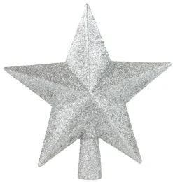 Kerstornamenten|ohgreen Piek ster glitter zilver