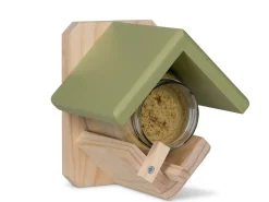 Ecocheques|Voederhuisjes En Aanverwanten|ohgreen Pindakaaspot houder hout