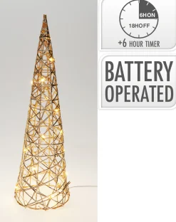 Deco Verlichting Binnen|ohgreen Piramide 40cm met led