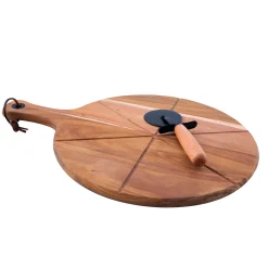 Koken|ohgreen PIZZAMES+SERVEERPLANK ACACIA