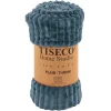 Cosy Corner|ohgreen Plaid ribble microflanel - 130x160cm, blue fusion