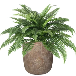 Potten En Vazen|ohgreen Planter paardebloem beton goud 25x25x25cm