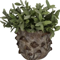 Potten En Vazen|ohgreen Planter paddestoel beton bruin 18.5x18.5x14.5cm