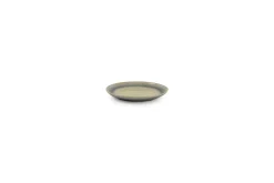 Servies|ohgreen Plat bord 15x13,5 groen/grijs flint