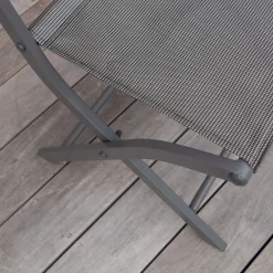 Tuinmeubelen|ohgreen Plooistoel Modulo grijs antraciet