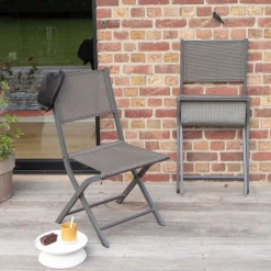 Tuinmeubelen|ohgreen Plooistoel Modulo grijs antraciet