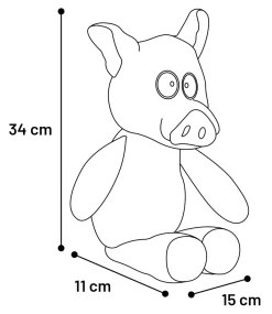 Speelgoed|ohgreen Pluche varken happy 34cm