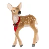 Kerstdecoratie|ohgreen Pluizige kerstbambi met strik