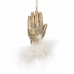 Kerstornamenten|ohgreen Pluizige koninklijke handschoen ornament