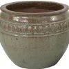 Aardewerk|ohgreen Pot bol geglazuurd d59h45