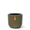 Potten En Vazen|ohgreen Pot bol groove 8x7