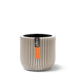Potten En Vazen|ohgreen Pot bol Groove 9x8