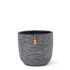 Potten En Vazen|ohgreen Pot bol Rib 9x8