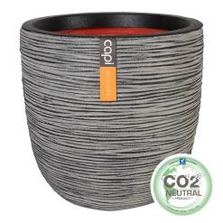 Kunststof|Ecocheques|ohgreen Pot bol rib 43x41 antraciet
