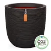 Kunststof|Ecocheques|ohgreen Pot bol rib 43x41 zwart