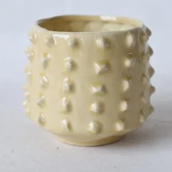 Potten En Vazen|ohgreen Pot dots geel glazed