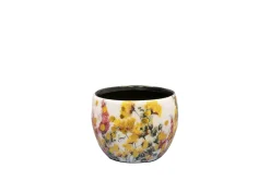 Potten En Vazen|ohgreen Pot floral white d7 h6